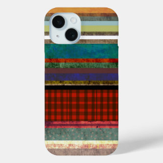 Gingham Trend Grungy striped art Case-Mate iPhone Hülle
