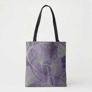 Gingko biloba nahtloses Muster. Abstrakter vintage Tasche