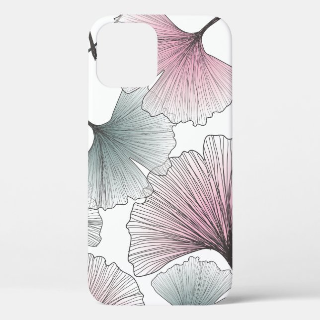 Gingko Biloba von Hand gezeichnet. Case-Mate iPhone Hülle (Rückseite)