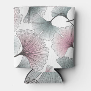 Gingko Biloba von Hand gezeichnet. Dosenkühler