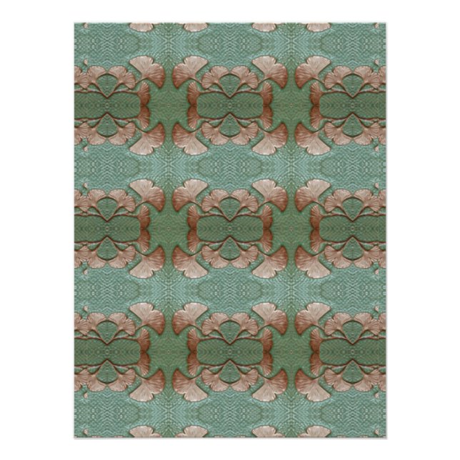 Gingko Pattern Poster (Vorderseite)
