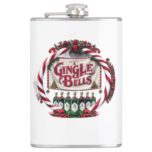Gingle Bells Christmas Gin Display Flachmann