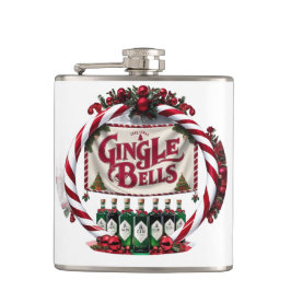 Gingle Bells Christmas Gin Display Flachmann