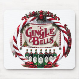 Gingle Bells Christmas Gin Display Mousepad