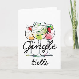 Gingle Bells | Gin & Tonic Weihnachtskarten Feiertagskarte