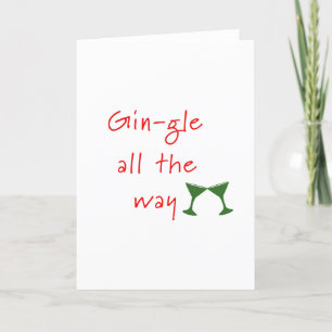 GinGle - lustige Weihnachtskarte Feiertagskarte