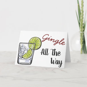 Gingle Tout Le Chemin   Cartes de Noël Gin & Tonic