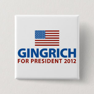 Gingrich für Präsidenten Button