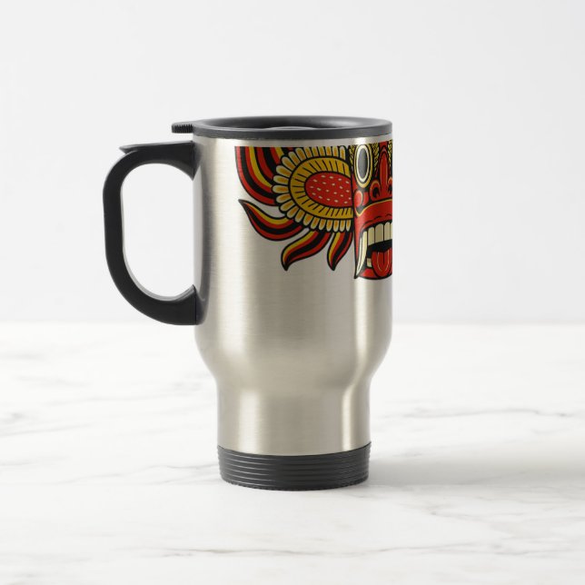 Gini Raksha Thermal Cup - Traditioneller Sri Lanke Reisebecher (Links)
