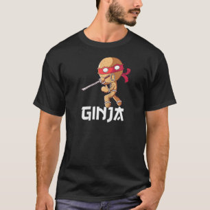 Ginja Ninjabread Man Gingerbread Ninja Christmas W T-Shirt