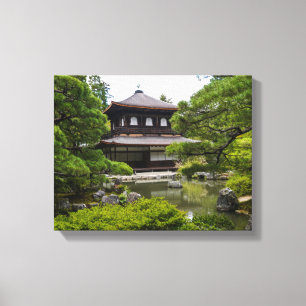 Ginkaku-ji (silbernes Pavillion), Kyoto Leinwanddruck