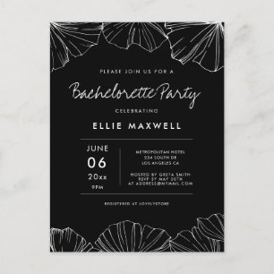 Ginkgo Biloba Bachelorette invitation