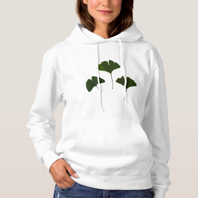 Ginkgo Biloba Blätter Hoodie (Vorderseite)