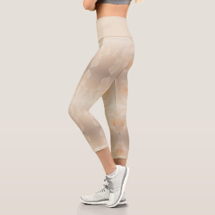 Ginkgo Biloba Botanische Abstrakte Grafik Pinselst Capri Leggings
