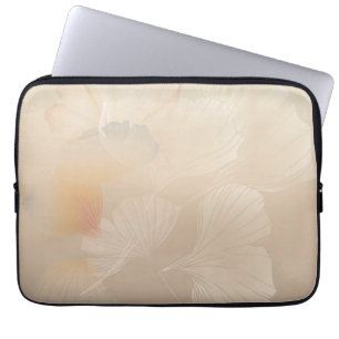 Ginkgo Biloba Botanische Abstrakte Grafik Pinselst Laptopschutzhülle