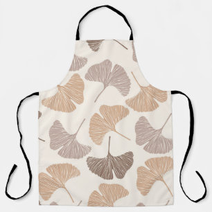 Ginkgo biloba: trockenes nahtloses Design. Schürze