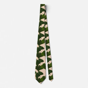 Ginkgo Biloba Verlasst Abstrakt Neck Tie Krawatte