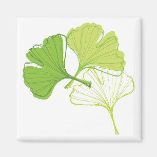 Ginkgo-Blatt Magnet