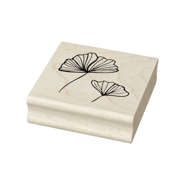 Ginkgo-Blätter Gummistempel (Stempel)