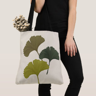 Ginkgo-Blätter - individuell anpassbare Hintergrun Tasche