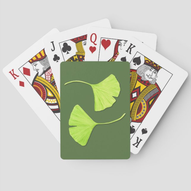 Ginkgo Blätter Kartenspielen Spielkarten (Rückseite)