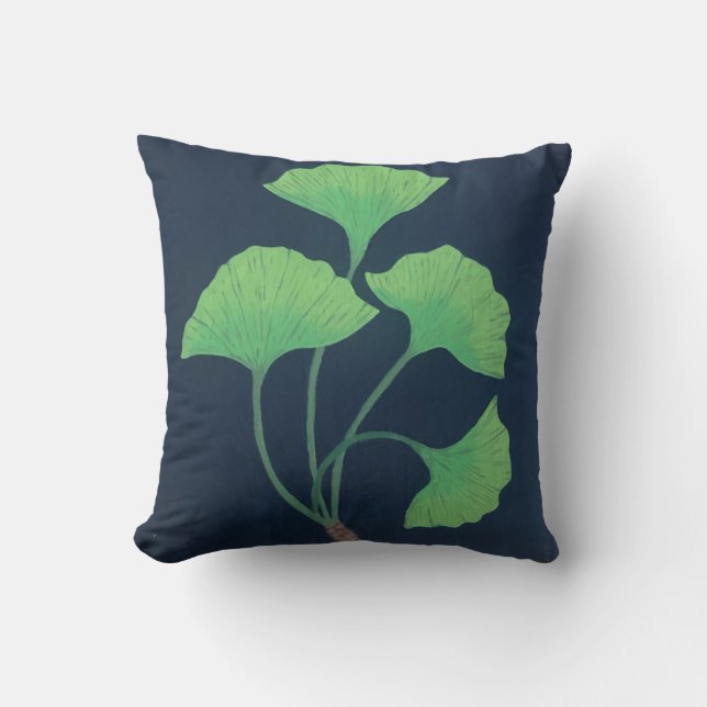 Ginkgo-Blätter Kissen (Vorderseite)
