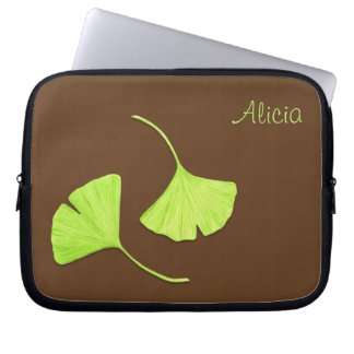Ginkgo Blätter Laptop Sleeve | Anpassbar