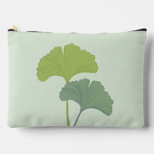Ginkgo-Blätter mit anpassbaren Hintergrundfarben Zubehörtasche