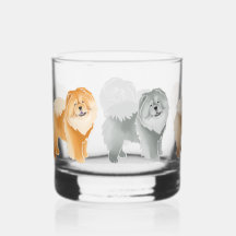 GINKGO CHOW 5 Fellfarben Rockglas