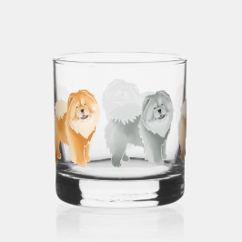 GINKGO CHOW 5 Fellfarben Rockglas Whiskyglas