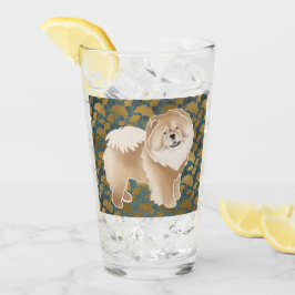 GINKGO Cinnamon Chow 16 oz Design Front & Back Glas