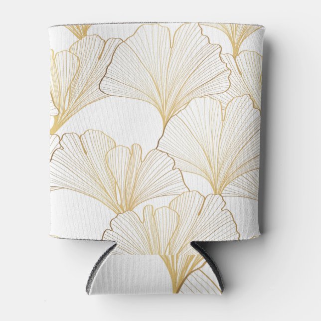 Ginkgo Gold: Luxuriöse Leaf-Vereinbarung Dosenkühler (Vorderseite)