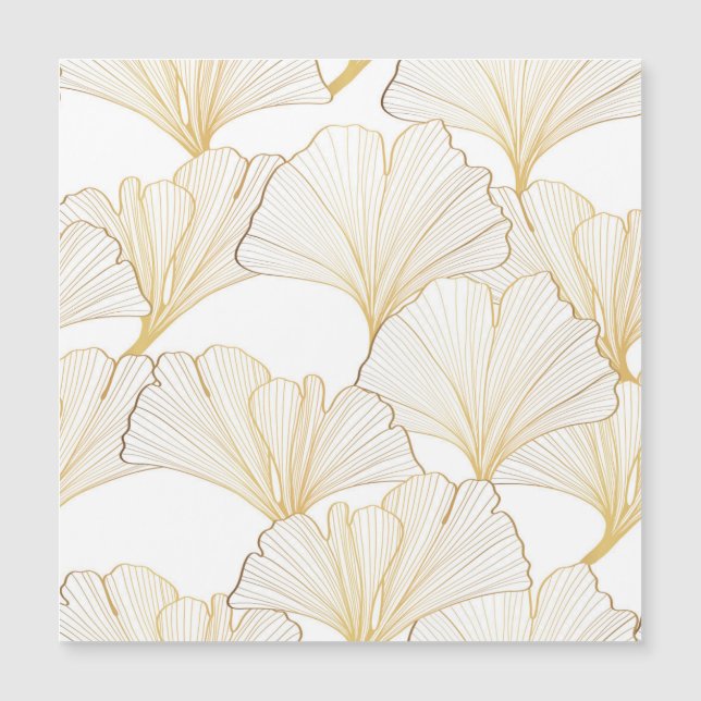 Ginkgo Gold: Luxuriöse Leaf-Vereinbarung Magnetkarte (Vorderseite)