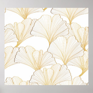 Ginkgo Gold: Luxuriöse Leaf-Vereinbarung Poster