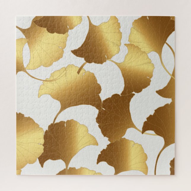 Ginkgo Gold: Luxus Vintages Design. (Vertikal)