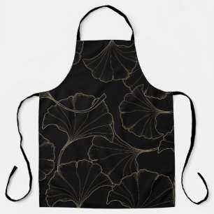 Ginkgo Gold: Vintages Luxus-Design Schürze