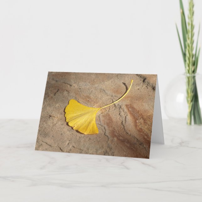 Ginkgo-Solo-Karte Karte (Vorderseite)