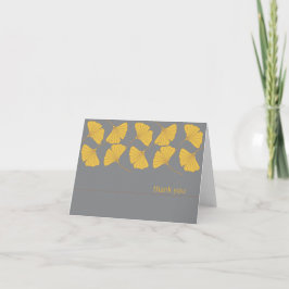 Ginkgo Thank You Card Autumn Dankeskarte