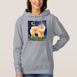 GINKGO the Chow   - Red-Hooded Sweatshirt