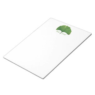 Ginkgo Tree Leaf Notizblock