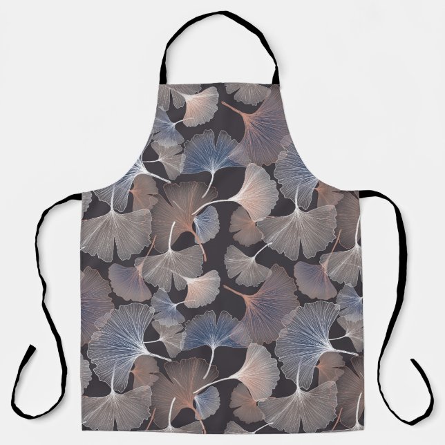 Ginkgo verlasse: elegantes natürliches Muster. Schürze (Vorderseite)