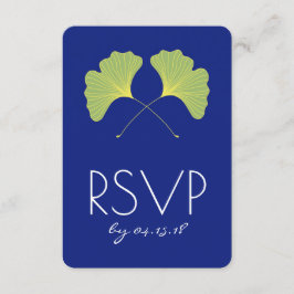 Ginkgo Verlasse Spring Green UAWG RSVP Karte