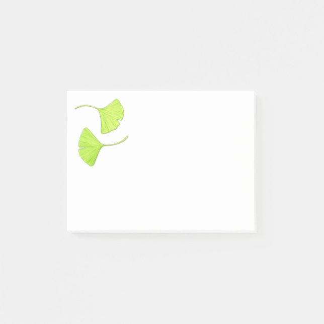 Ginkgo verlässt botanische Kunst Post-it Klebezettel (Vorderseite)