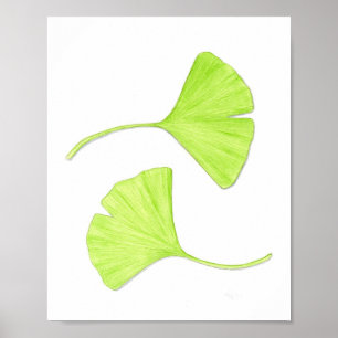 Ginkgo verlässt feine Kunst-Druck Poster