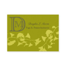 Ginkgo-Yoga-elegantes berufliches   mit Monogramm