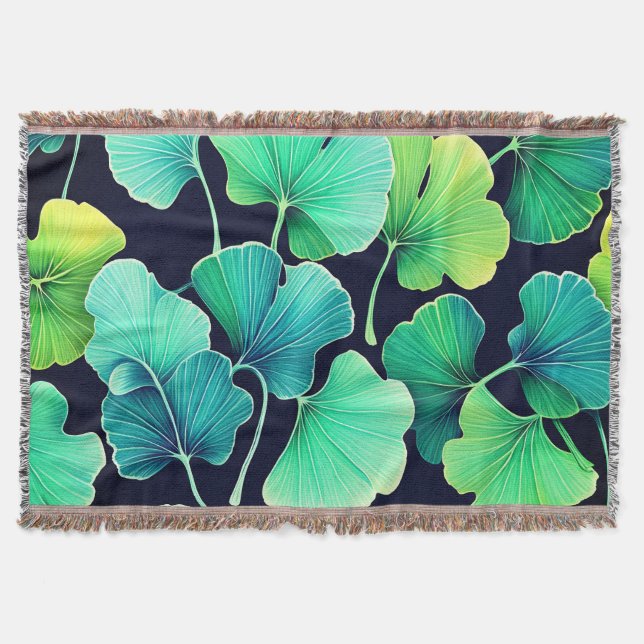 Ginko-Biloba-Blätter  Decke (Vorderseite)