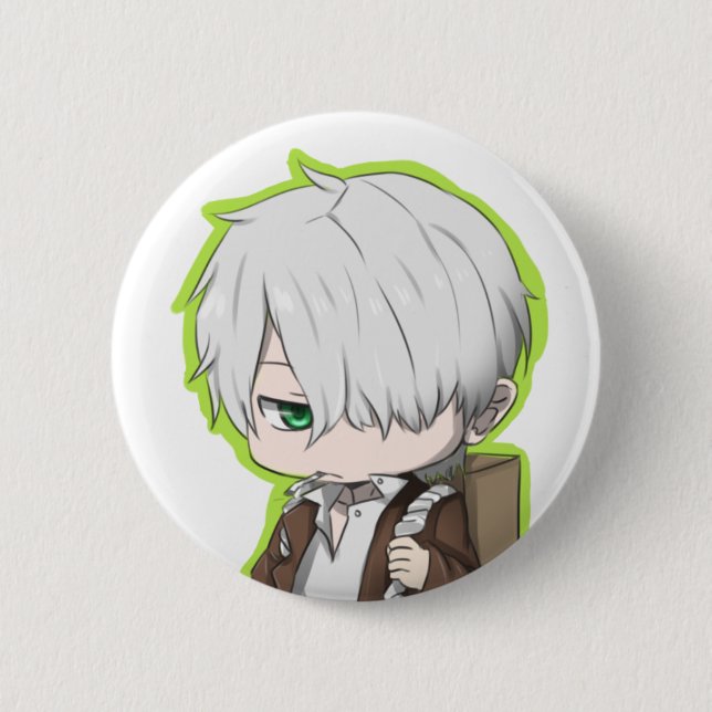 Ginko Knopf Button (Vorderseite)