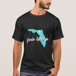 Ginnie Springs Florida Karte Gedächtnis natürliche T-Shirt
