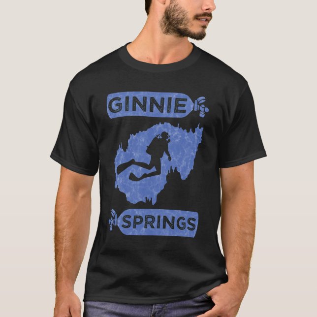 Ginnie Springs Thirt Höhle Diving Shirt Cavern (Vorderseite)