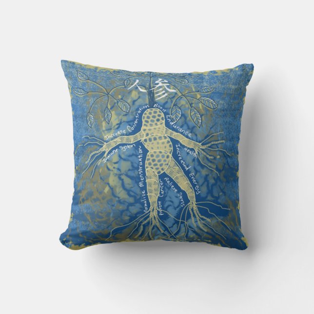 Ginseng-Kraut-Kissen Kissen (Vorderseite)